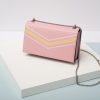 pink leather crossbody bag